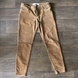 Abercrombie beige velvet pants 4 (w27)